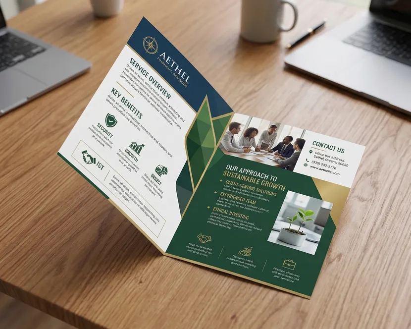 A3 Folded Leaflets: Creating Expansive Corporate Brochures on a Budget