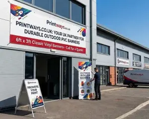 Custom Banner Printing UK: Roller Banners, Outdoor PVC & Mesh Fencing Banners